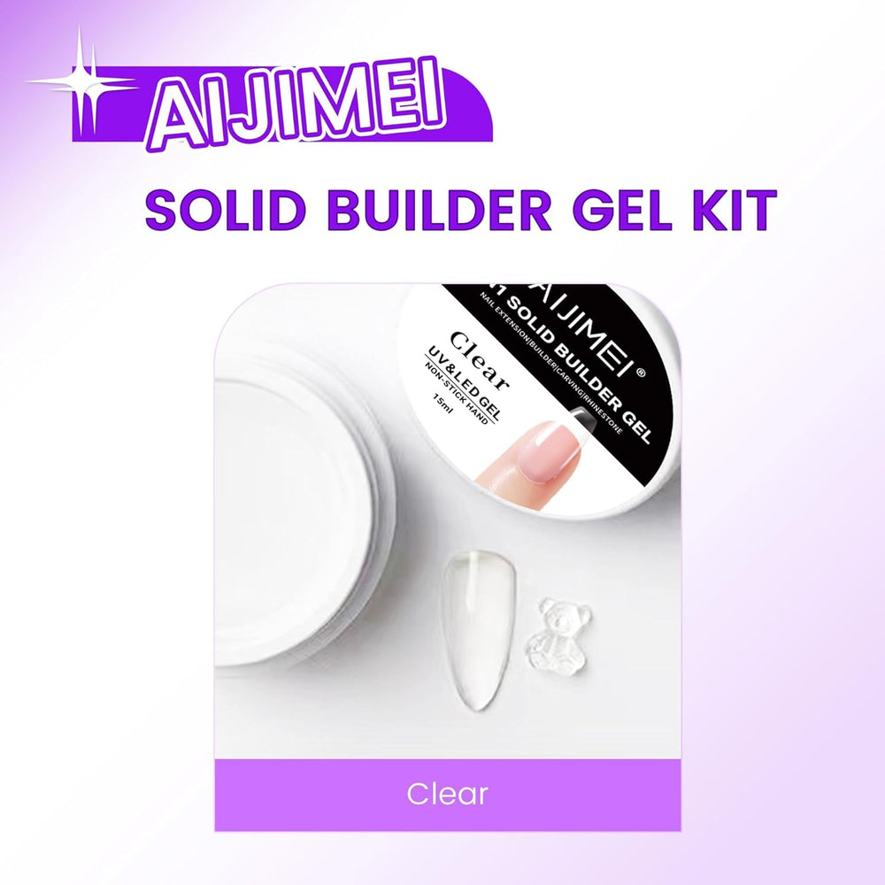 AIJIMEI Nail Dual Forms kit with 20pcs for precise shaping.