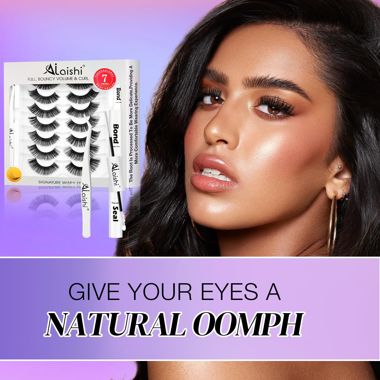 AILAISHI lash tweezer tool for precise placement during application