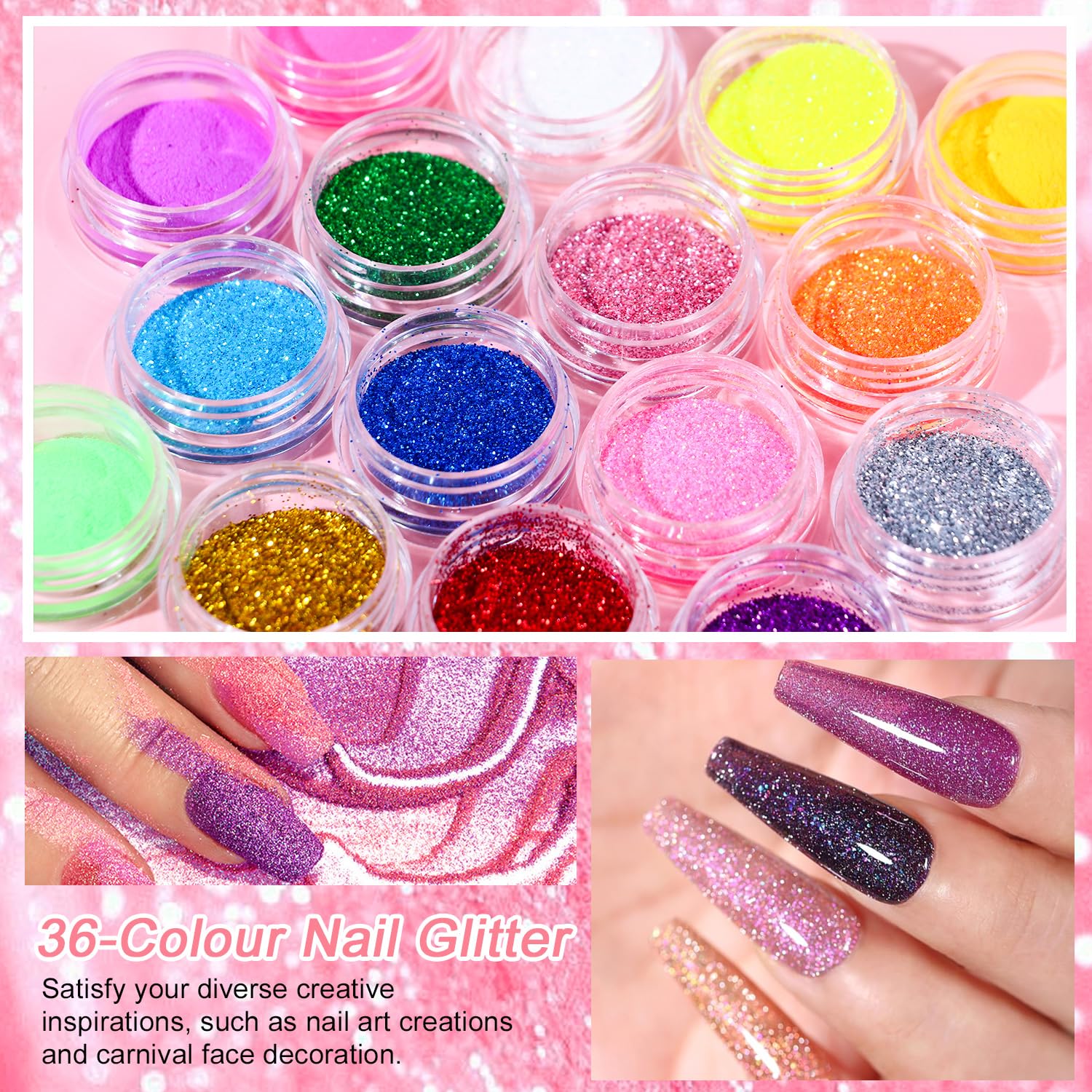 AILALUO clear acrylic powder for versatile sculpting and overlays
