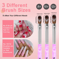 AILALUO nail form stickers enable clean acrylic tips