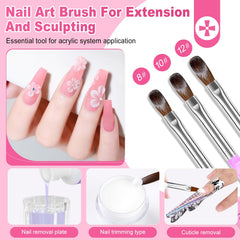 AILALUO white acrylic powder for crisp French or full coverage