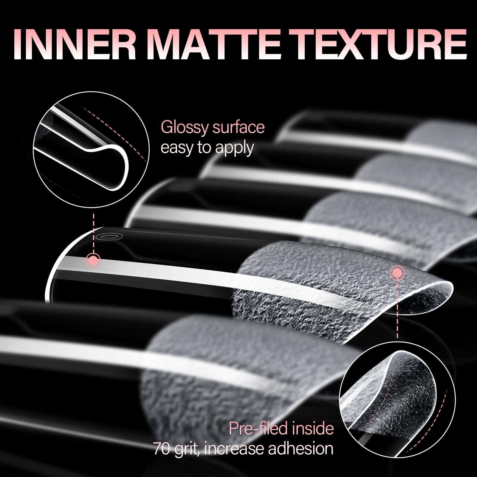 AILLSA 15-sizes nail tips provide precise fit for varied natural nails