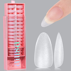 AILLSA Almond Nail Tips 450pcs full set for easy DIY manicure.