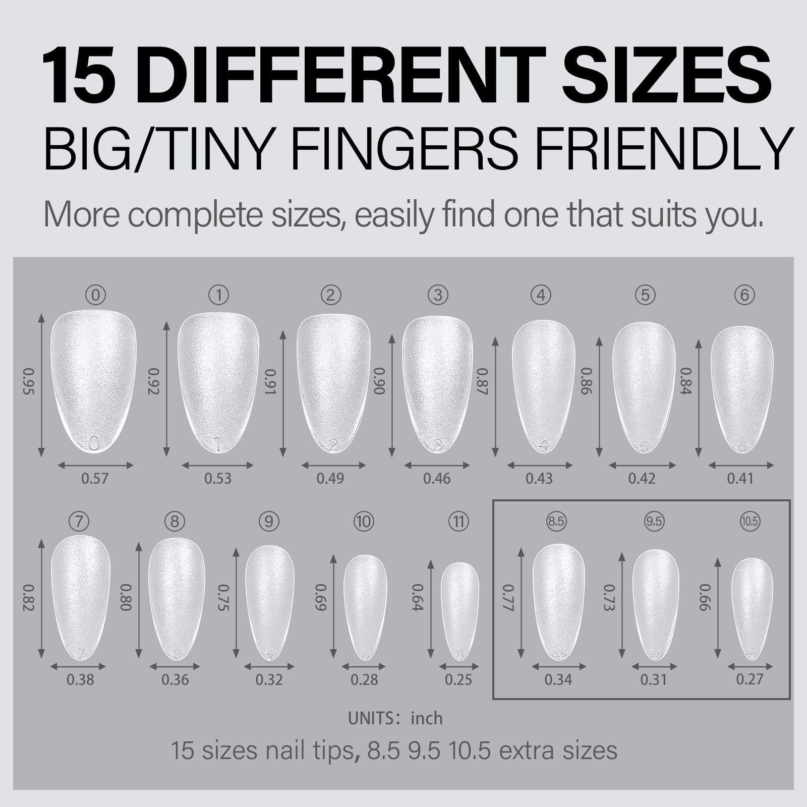 AILLSA tips designed for easy application without base coat.