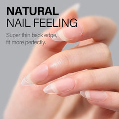 AILLSA matte full-cover tips highlight natural look and smooth finish.