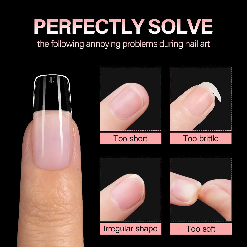 AILLSA display bottle and tips showcasing clear bond and half-matte look