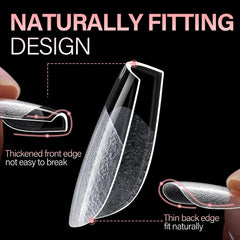 AILLSA half-matte surface nails reduce color slipping during art