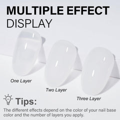 AILLSA Salon-at-home manicure becomes easy with translucent jelly powder and simple steps.