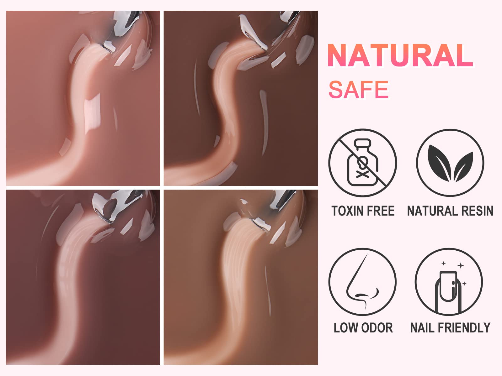 AIMEILI base and top coats note supports lasting finish.