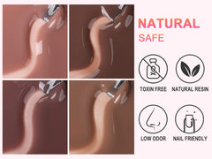 AIMEILI base and top coats note supports lasting finish.