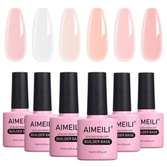 AIMEILI Builder Base Clear Sheer Color Gel bottle with safe formula for nails