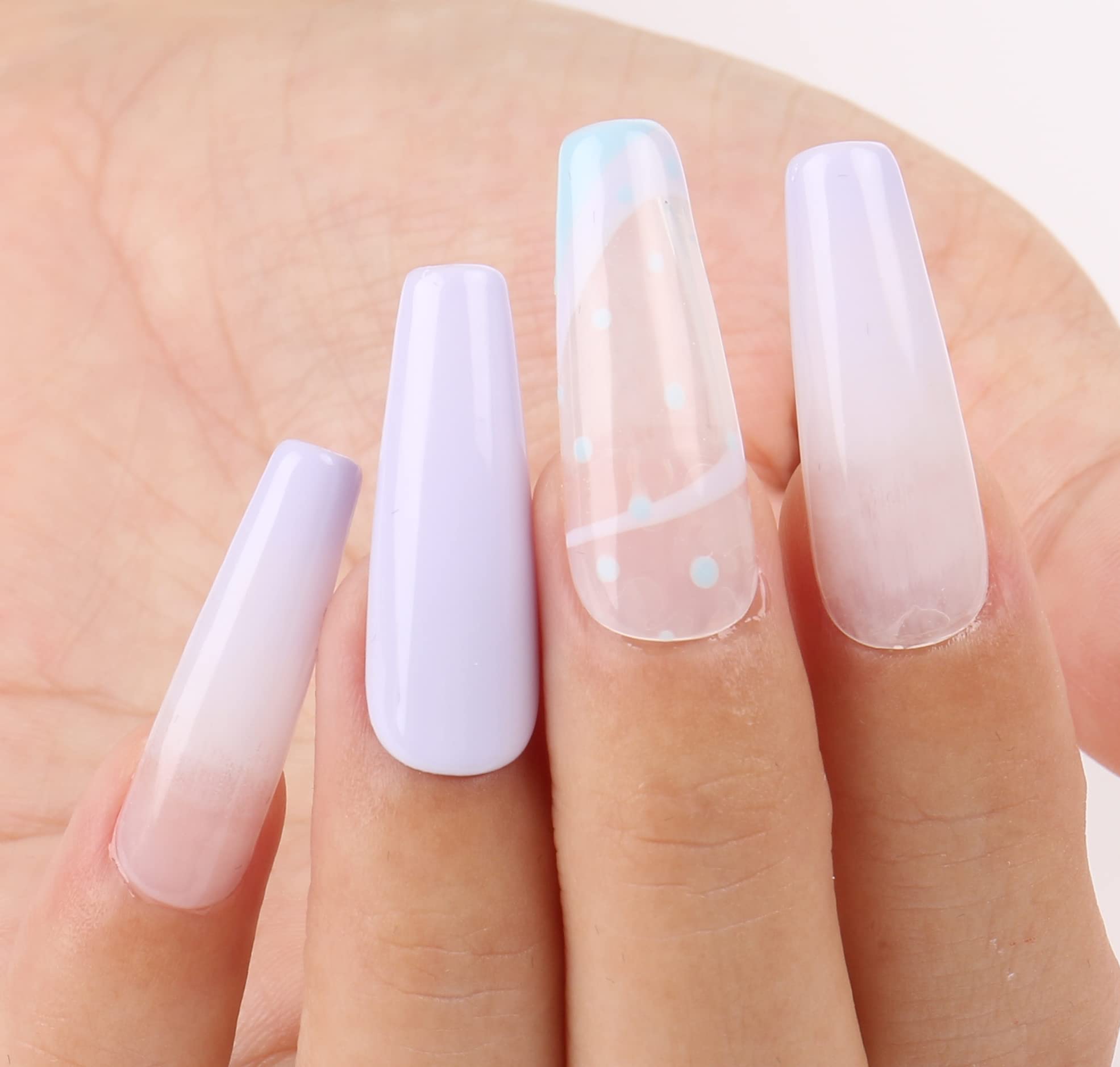 AIMEILI gel polish application close-up shows a mirror shine finish