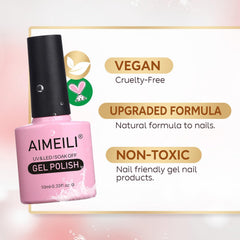 AIMEILI long-wear mirror shine bottle showing 28-day wear potential