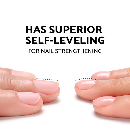 AIMEILI Rubber Base Gel Base Coat protects and strengthens natural nails