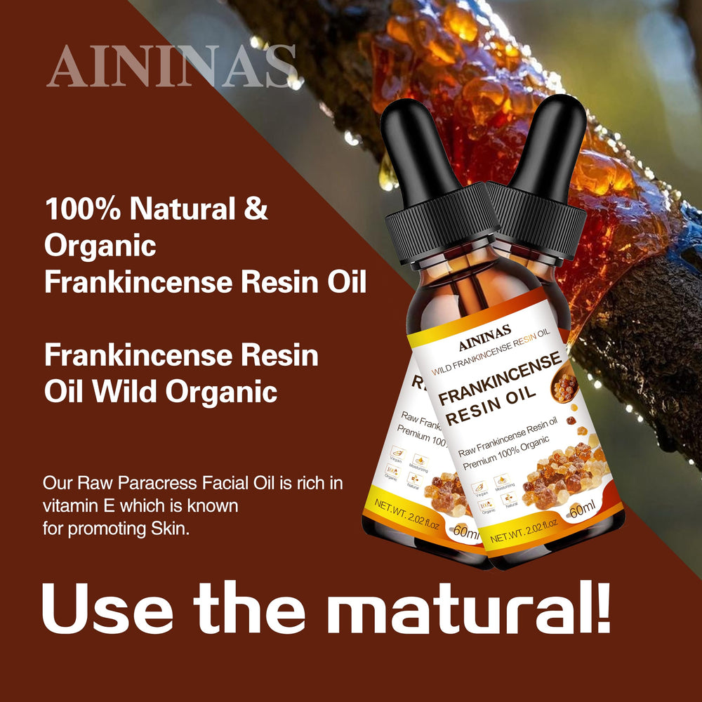 AININAS Frankincense Resin Oil being applied to the skin for hydration