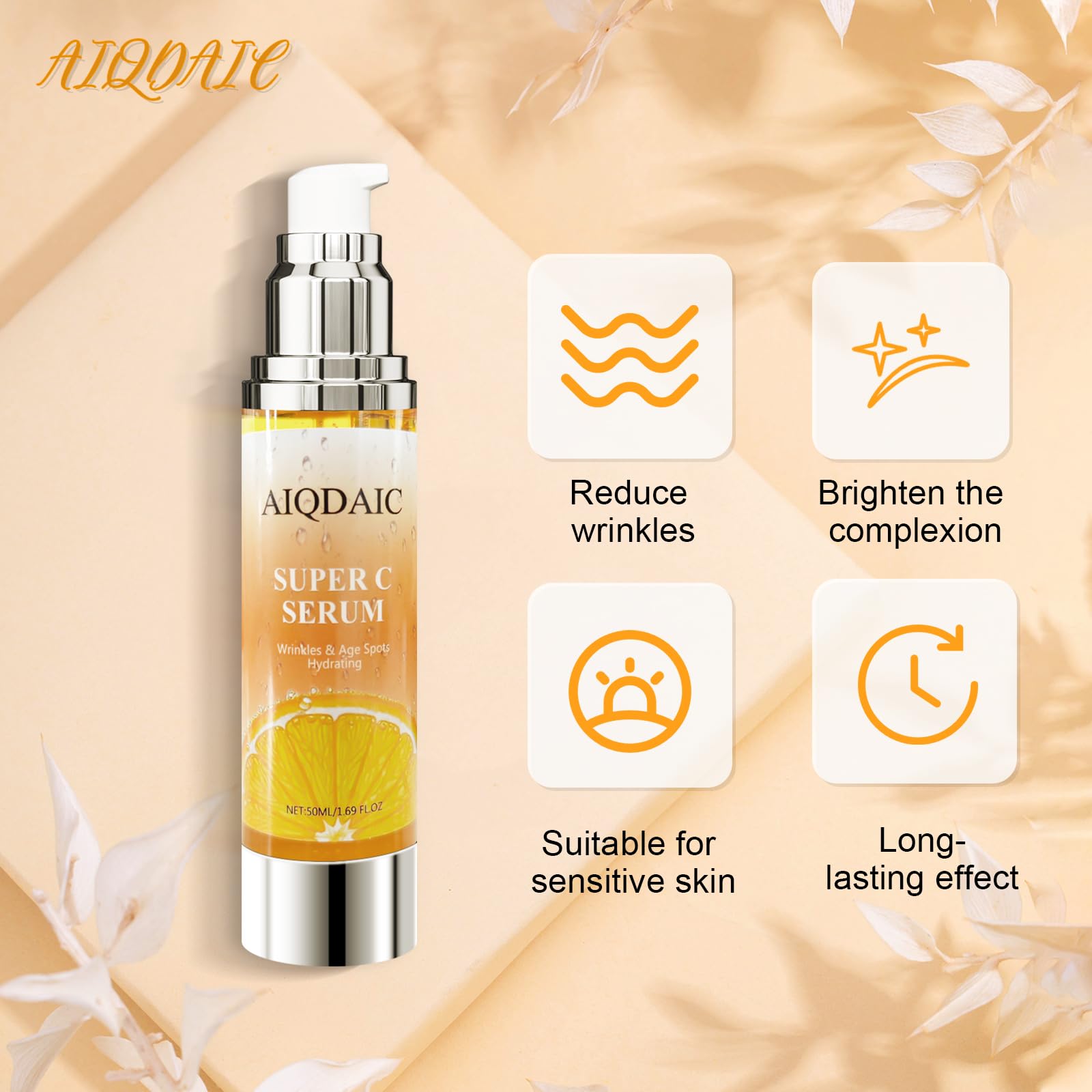 AIQDAIC Hydrating Serum pump dispensing demonstrates controlled, mess-free application