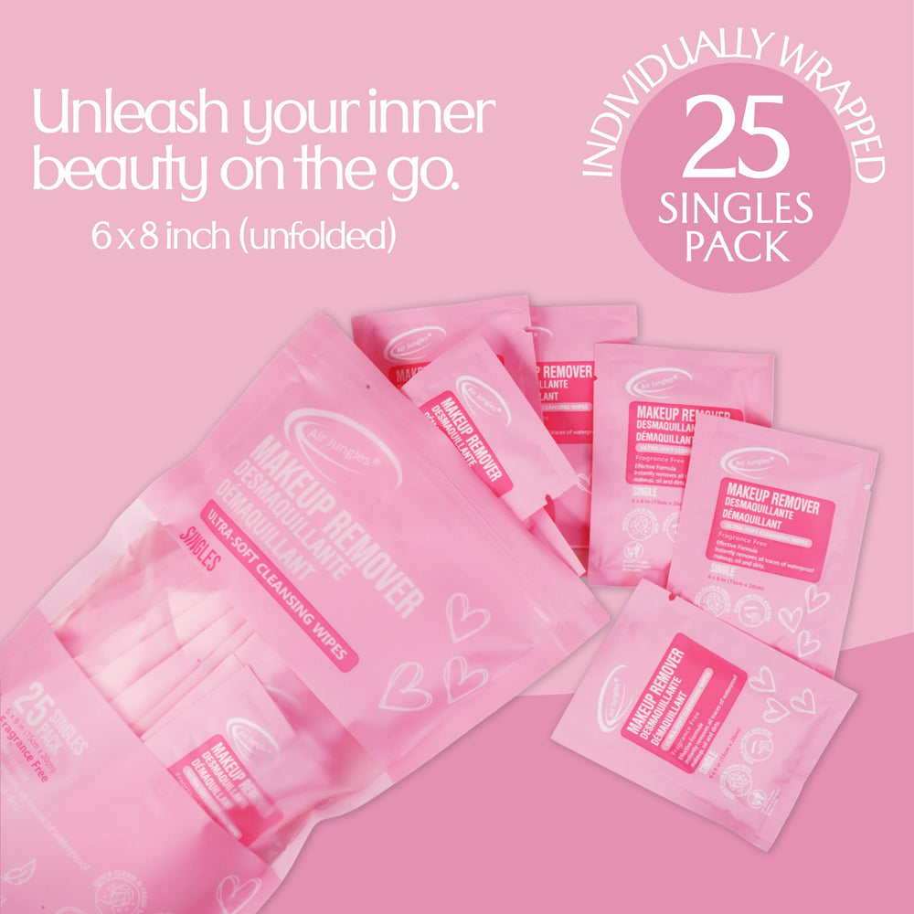 Air Jungles cruelty-free makeup remover wipes align with ethical skincare.