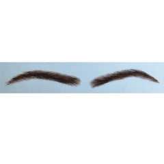 AIRAO Swiss lace base eyebrow close-up showing breathable wear.