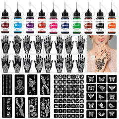 AirNOGO ink colors showcase vibrant, skin-friendly pigments for bold temporary tattoos.