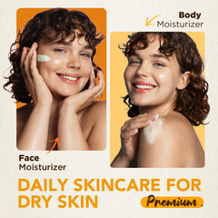 AirroYE unscented moisturizer on skin ready for face and body.