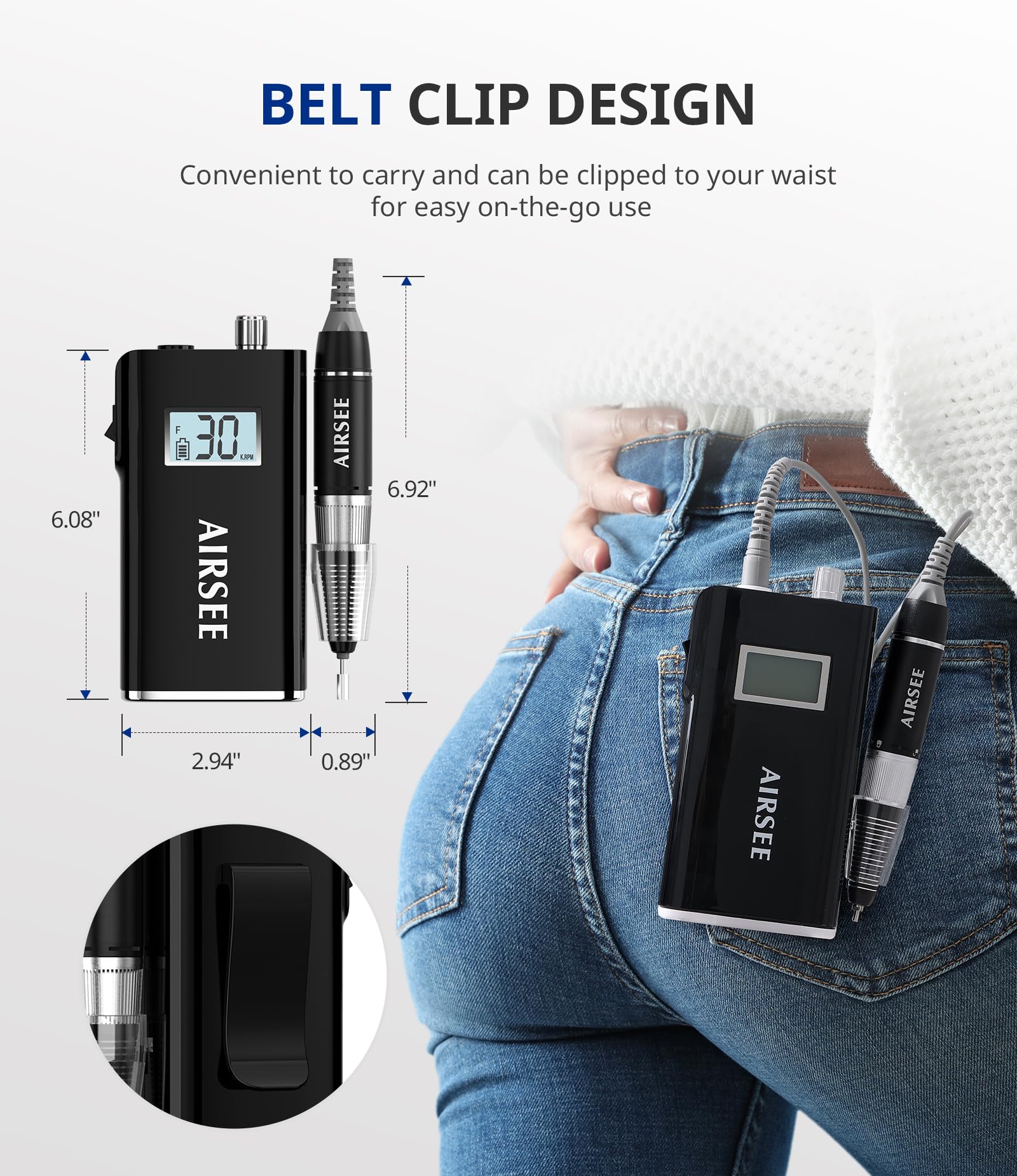 AirSee E8 cordless use in salon and home settings for flexibility