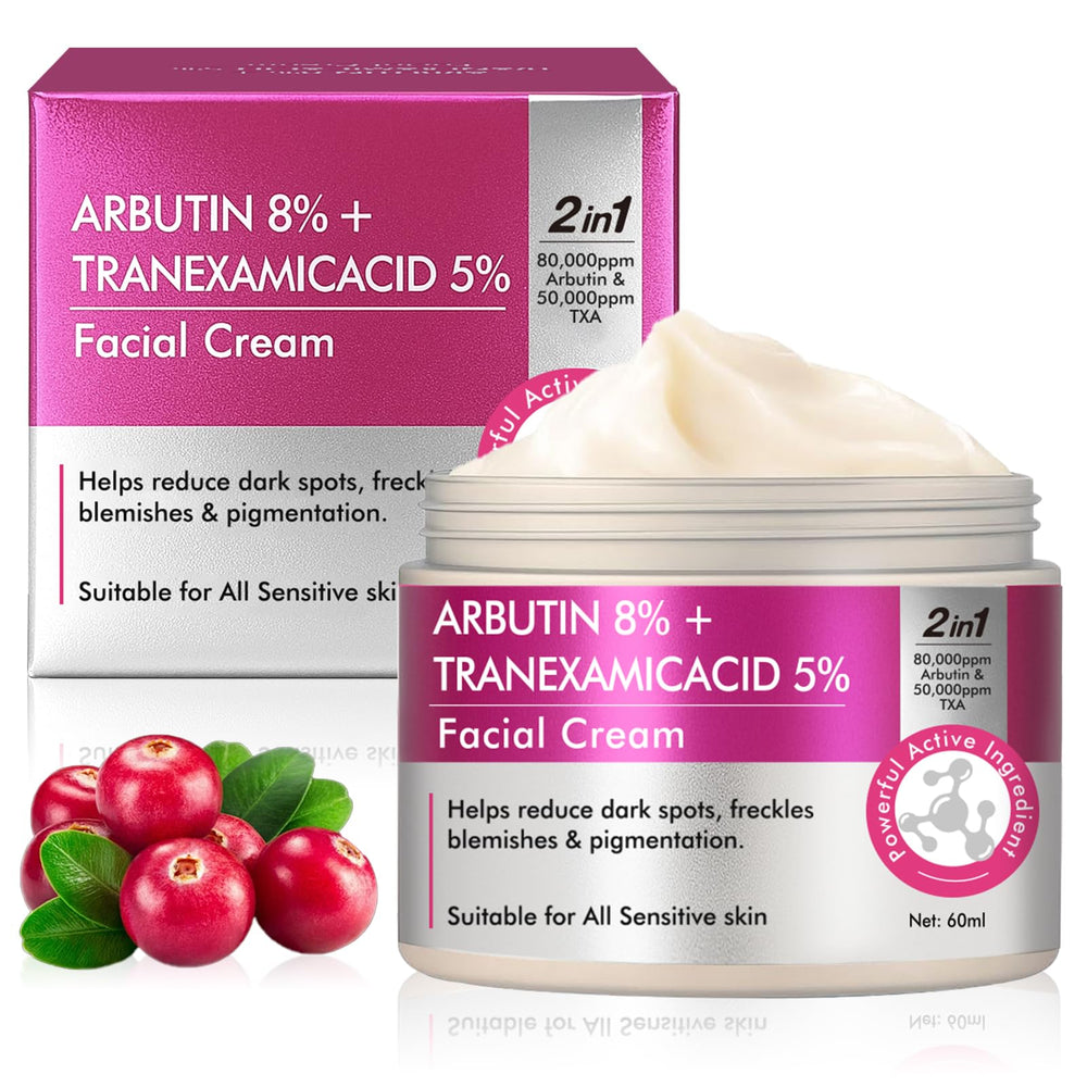 AiRunTech Arbutin8-Tranexamic Cream tube for targeted spot fading and even tone.