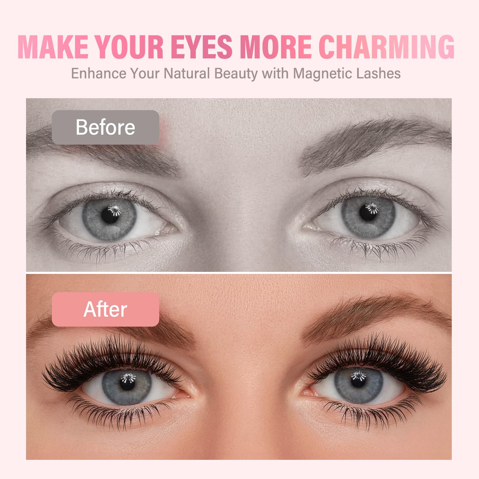 AiRunTech magnetic eyelashes reusable storage keeps lashes safe for multiple uses.