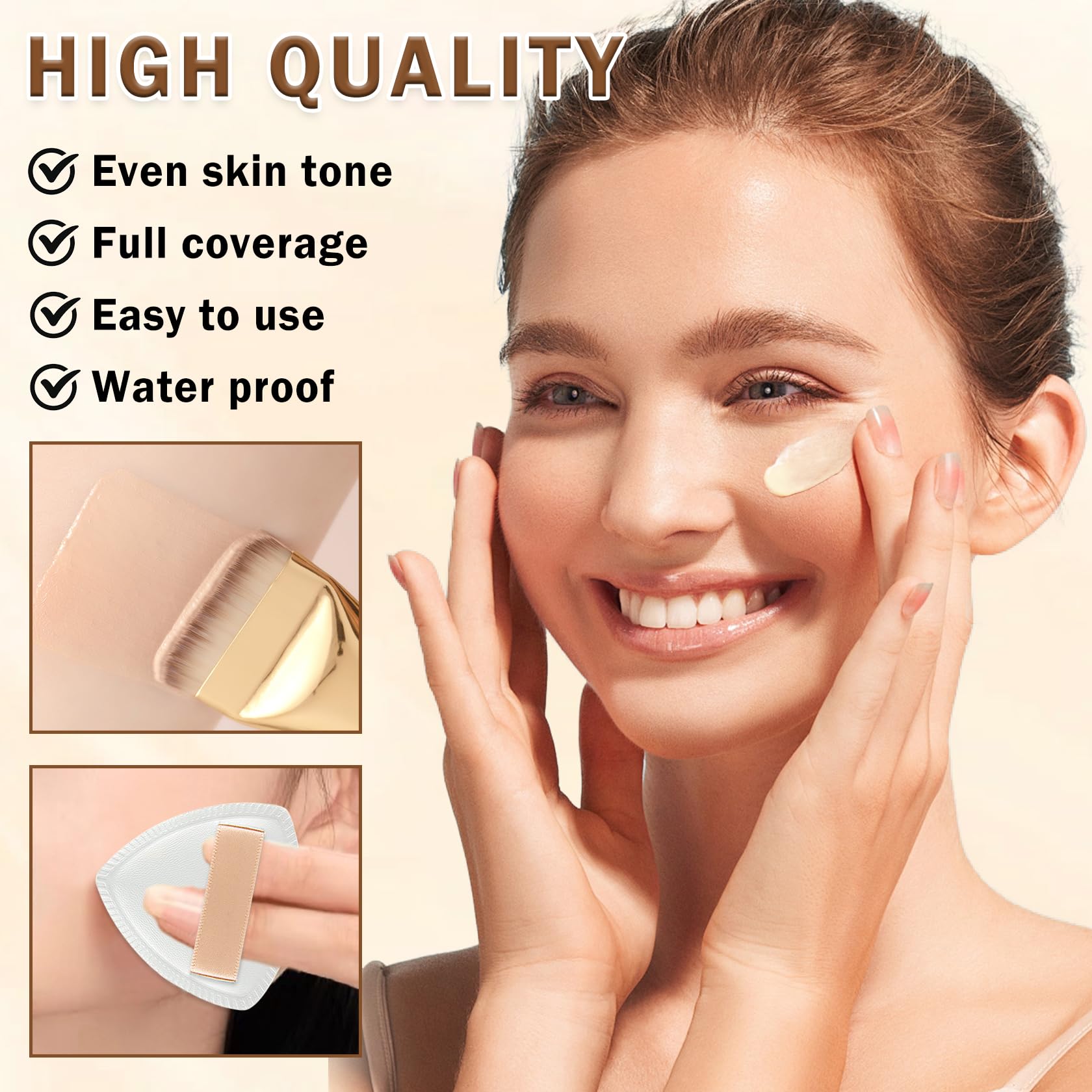 AIUEO long-wear formula stays fresh in heat with minimal touch-ups.