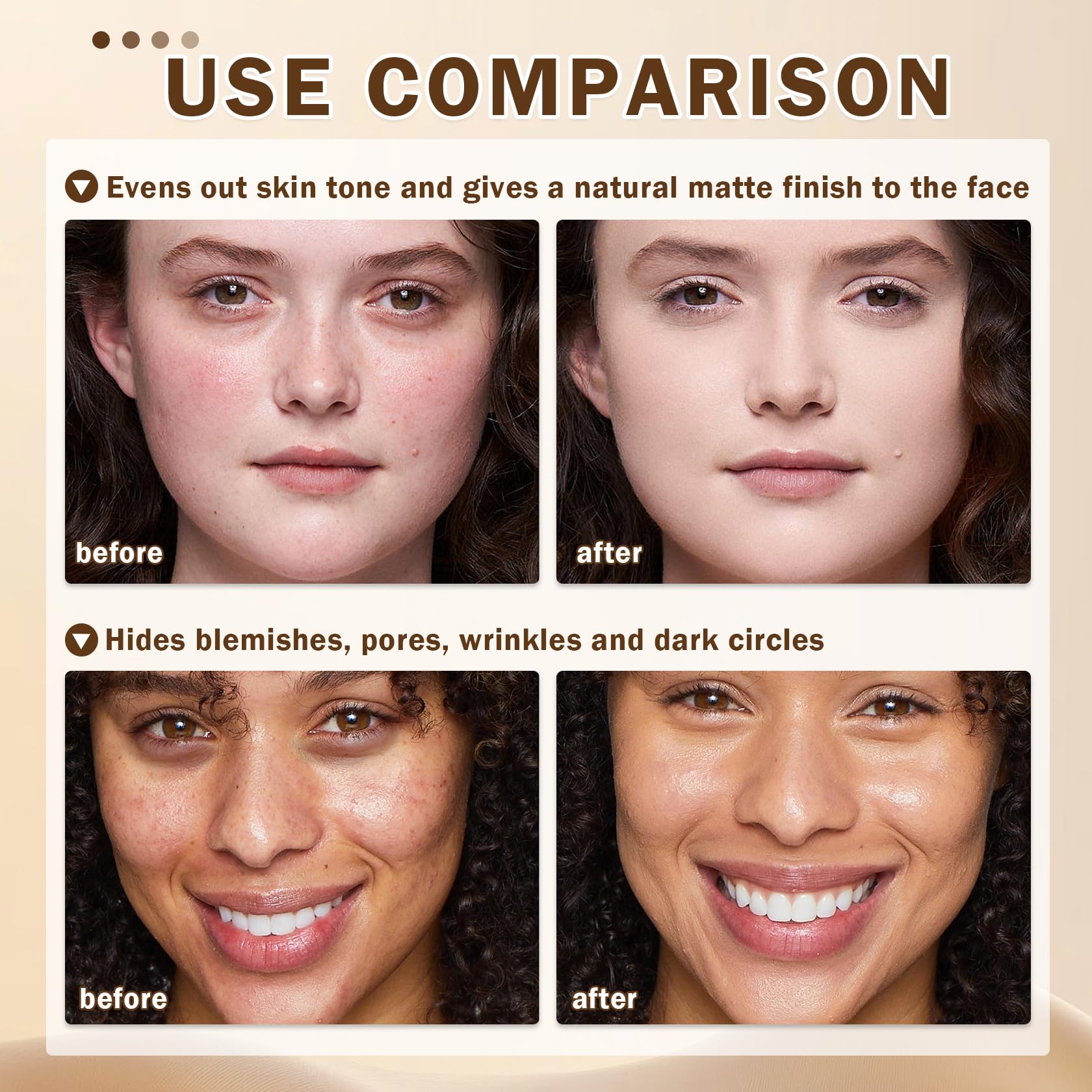 AIUEO airbrush makeup brush for precise, seamless blending.