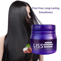 Aiwejay Liss Alisado application method shows even coverage and frizz control.