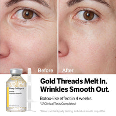 Aiwejay Silk Peptide Intensive Lifting Ampoule ingredients panel features silk peptides and collagen