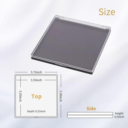 AJLTPA empty magnetic palette open to show roomy tray for DIY pans