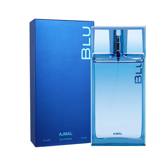 Ajmal Blu spray capturing long-lasting fragrance for daily use