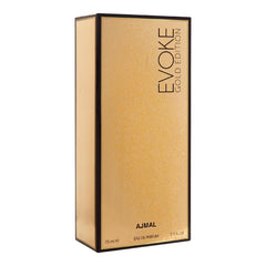 Ajmal Evoke Gold on wrist, wearable luxury for day or evening.