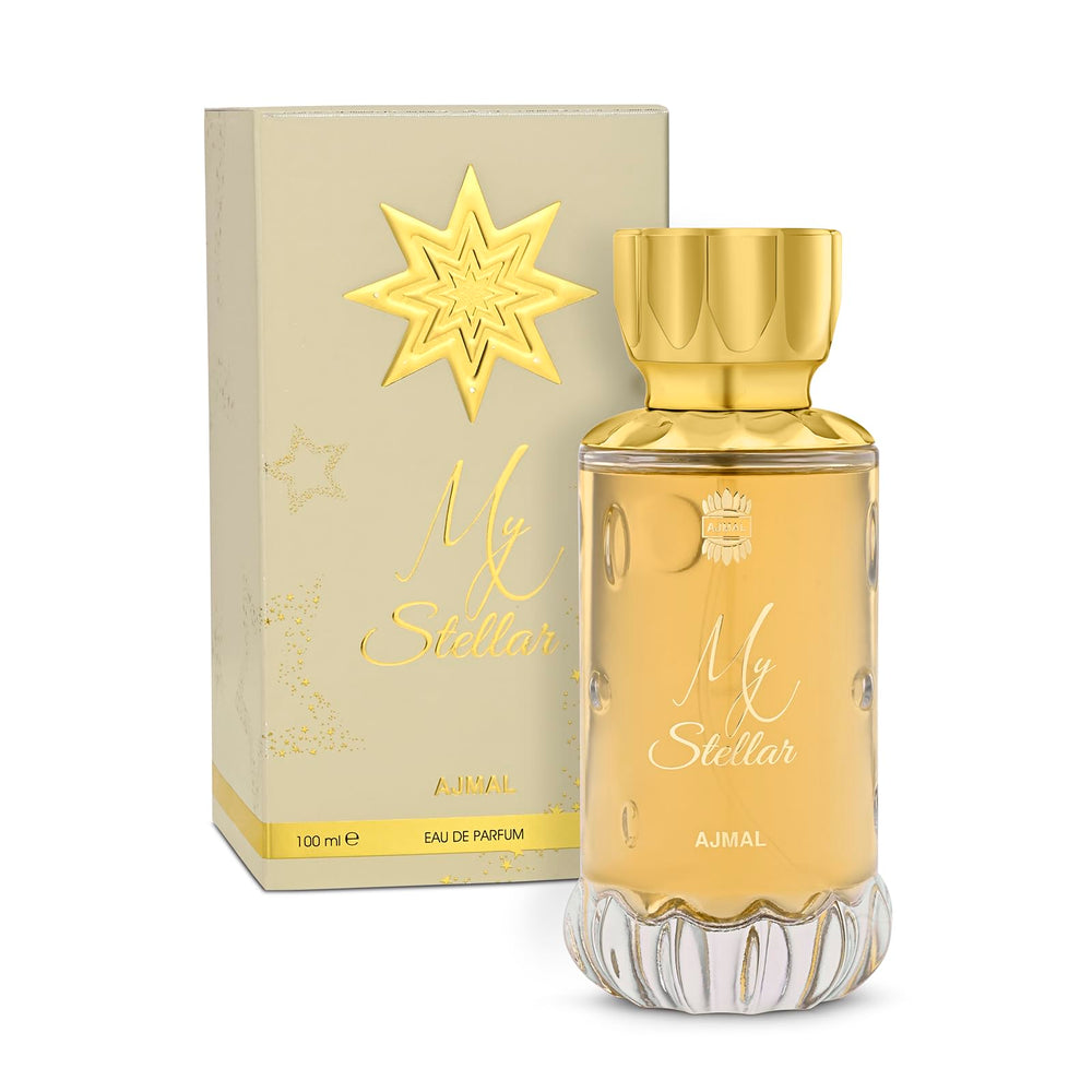 Ajmal My Stellar bottle on dresser ideal for daily wear