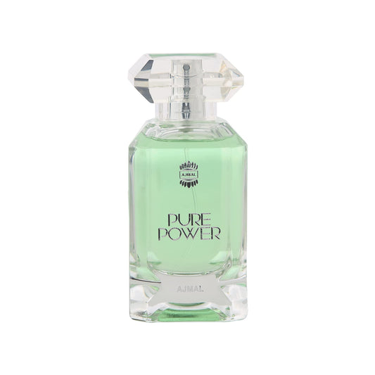 Ajmal Pure Power bottle front view, ideal for daily confident wear.