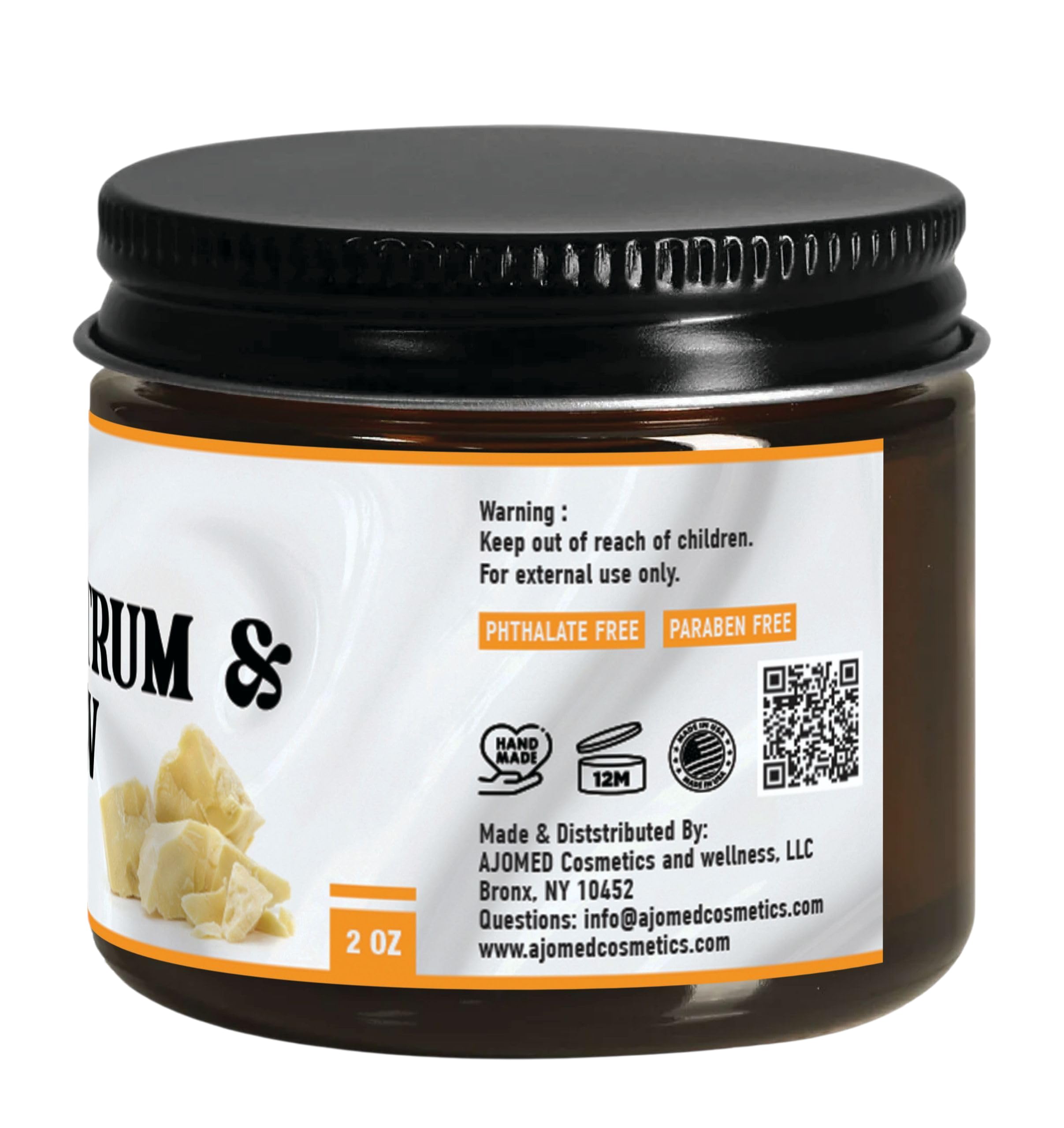 AJOMED COSMETICS moisturizer on hand demonstrates quick absorption and comforting hydration.
