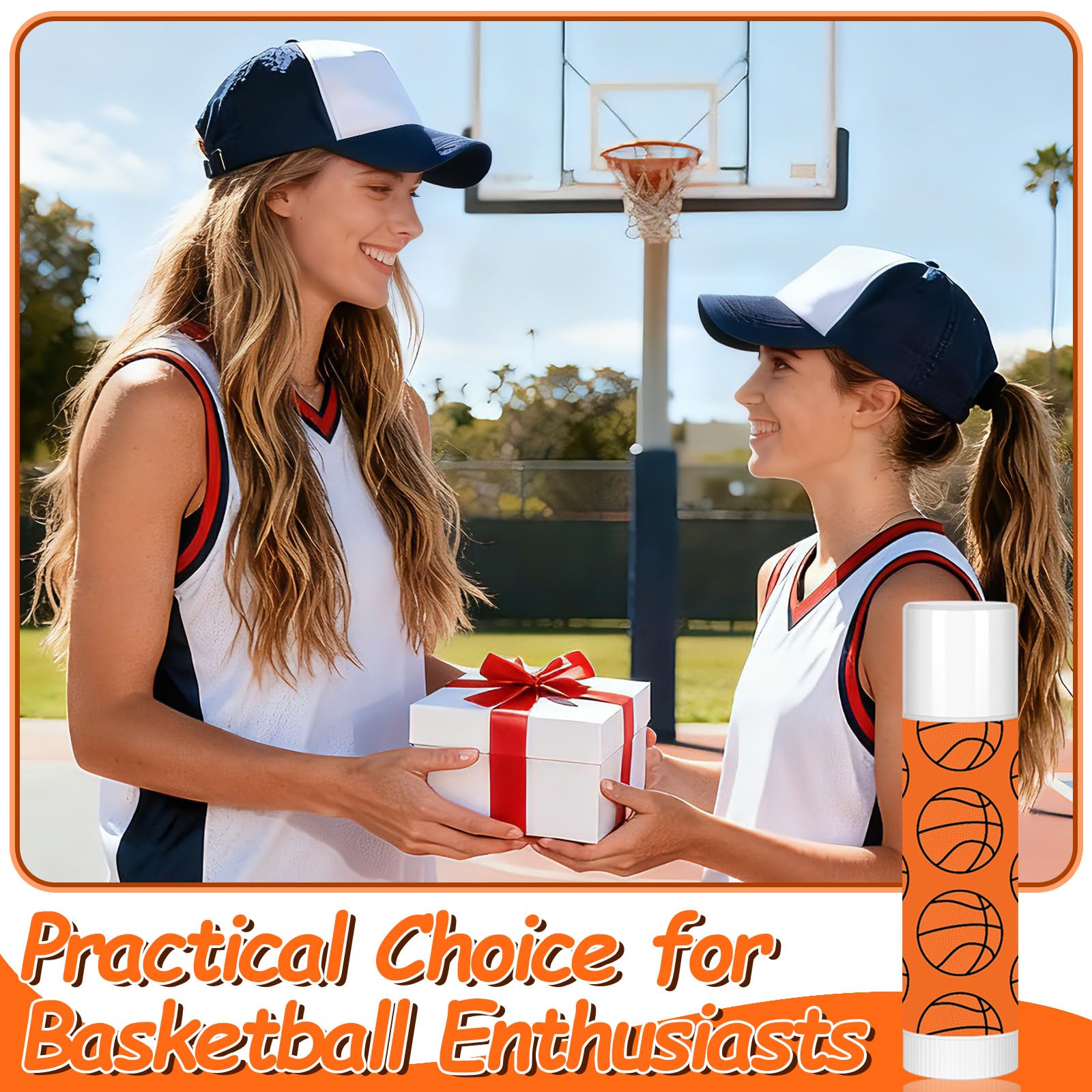 AKAIXI bulk lip balm set for gifting at basketball games and celebrations.