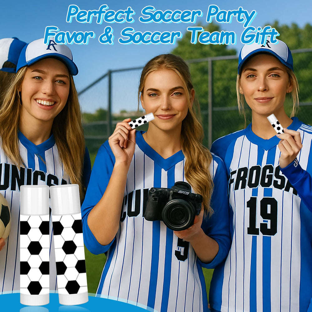 Soccer team prize lip balm set from AKAIXI for celebrations.