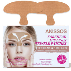 Akissos forehead wrinkle patch overnight for smoother skin during sleep