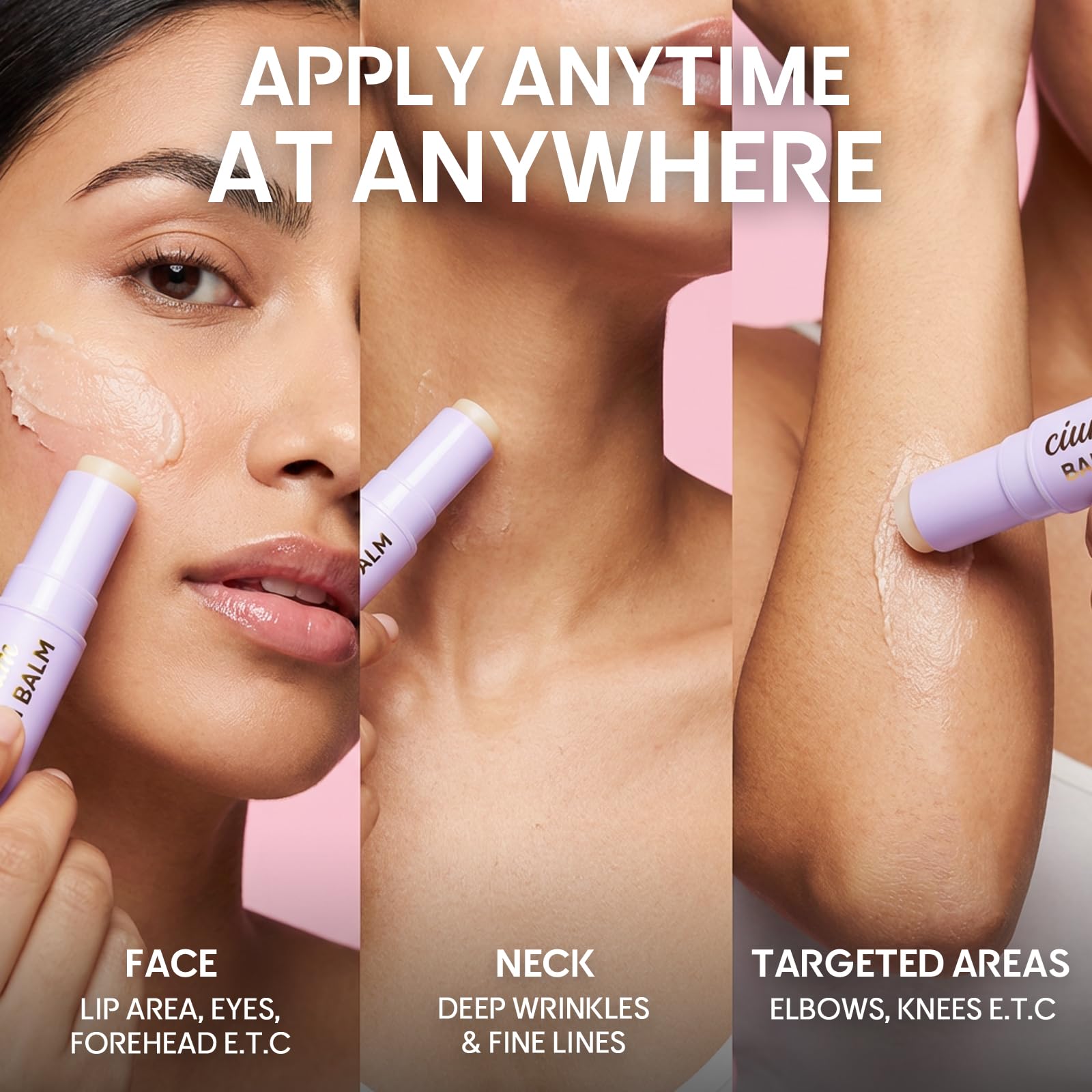 AKQBPN Calcium Volume Multi Balm around the eyes for delicate skin care.