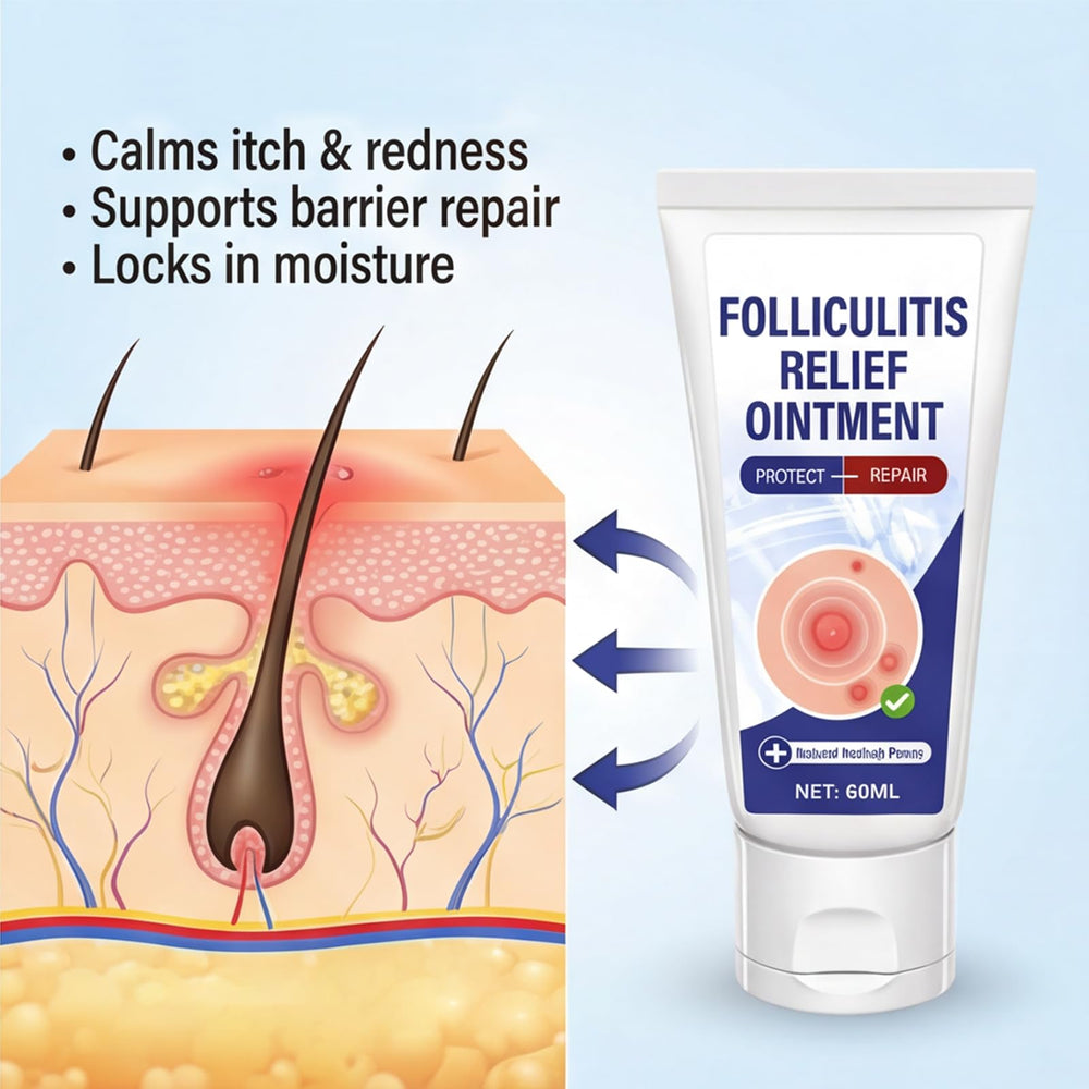 AKQBPN Folliculitis Cream with tea tree oil supports natural care.