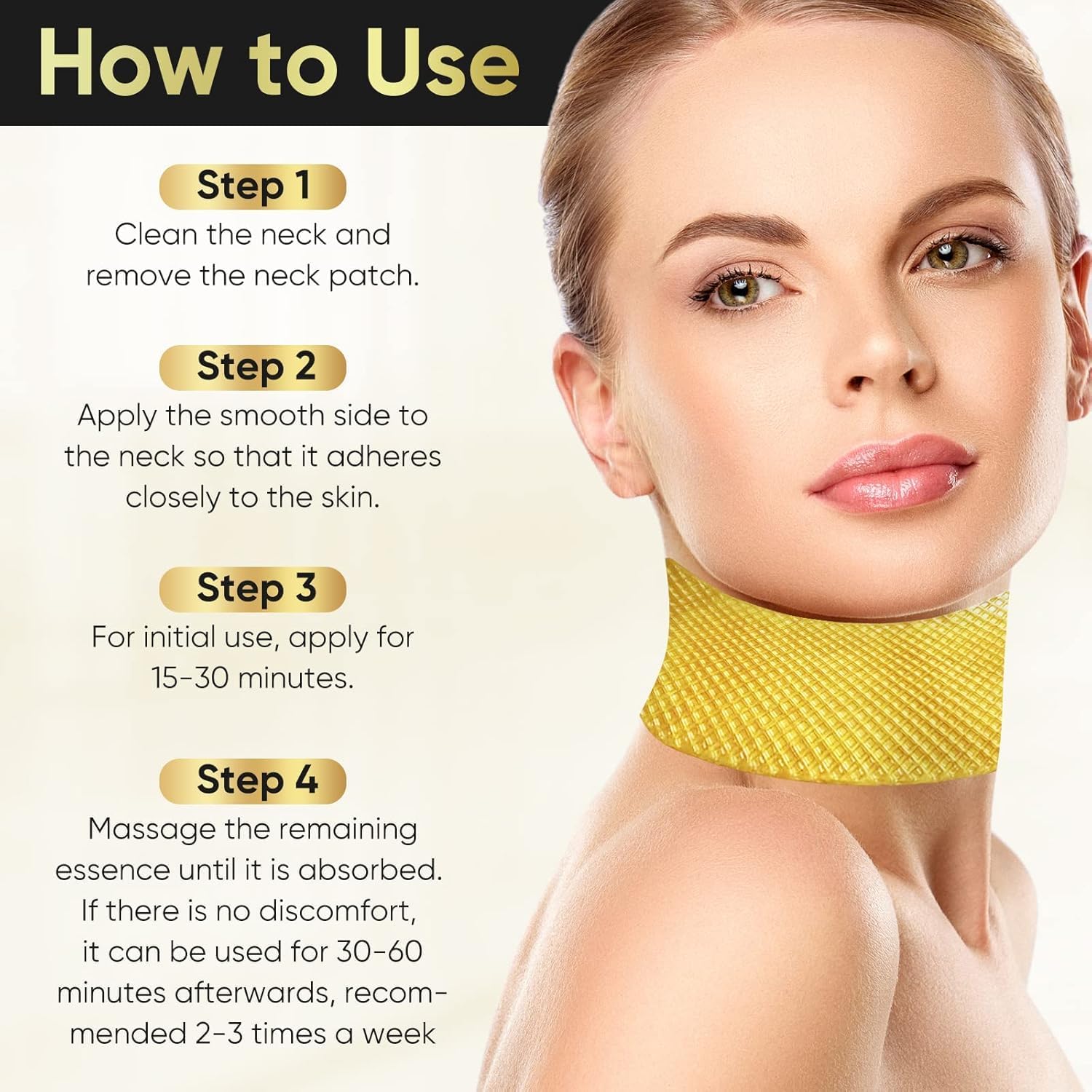 AKQBPN neck-wrinkle-patch texture-moisturizing highlights hydrating formula for dry skin