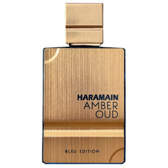 Al Haramain Amber Oud Blue Edition mist spray demonstrating long lasting scent.