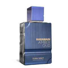 Al Haramain Amber Oud Dubai Night heart notes blend oud with rose and lily
