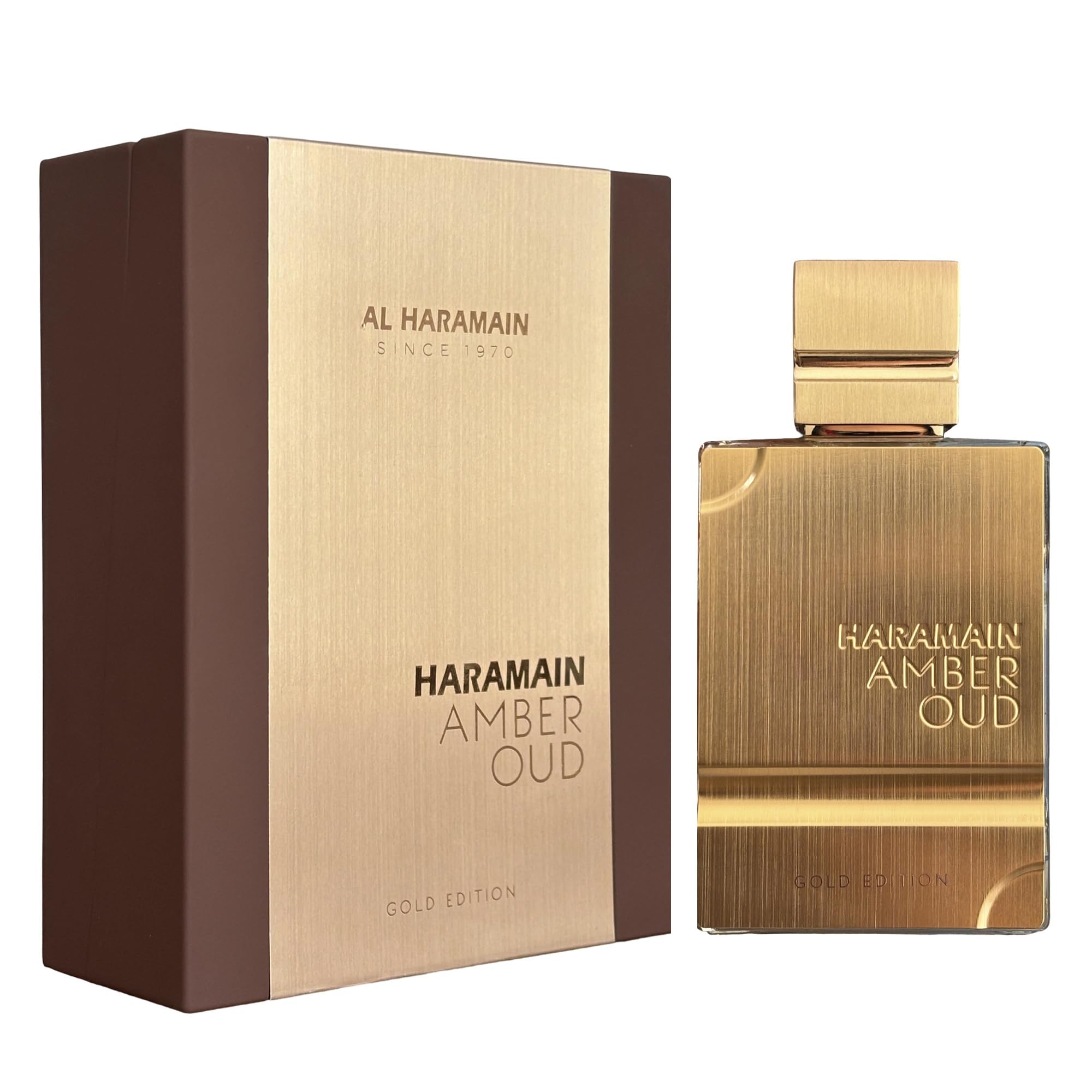 Al Haramain Amber Oud Gold Edition bottle engraving details signal craftsmanship.