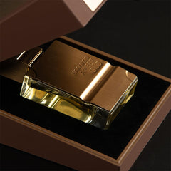 Al Haramain Amber Oud Gold Edition gift packaging close-up, ideal for gifting occasions.