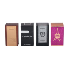Al Haramain Azlan Oud Charcoal Edition mini bottle with bold spice and leather hints for adventurous evenings
