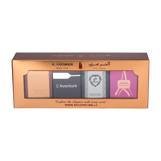 Al Haramain Laventure mini bottle with fresh citrus and woody undertones for everyday spontaneity
