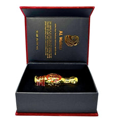 AL MAHAS Rose de ambre Rose note closeup highlights Bulgarian and Turkish rose warmth